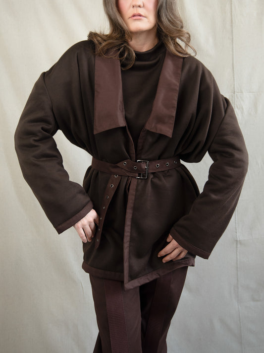 Brown - Soft and Structured Belt Wrap