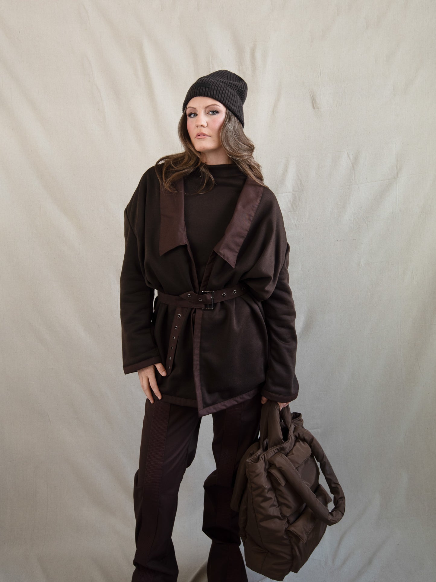 Brown - Soft and Structured Belt Wrap