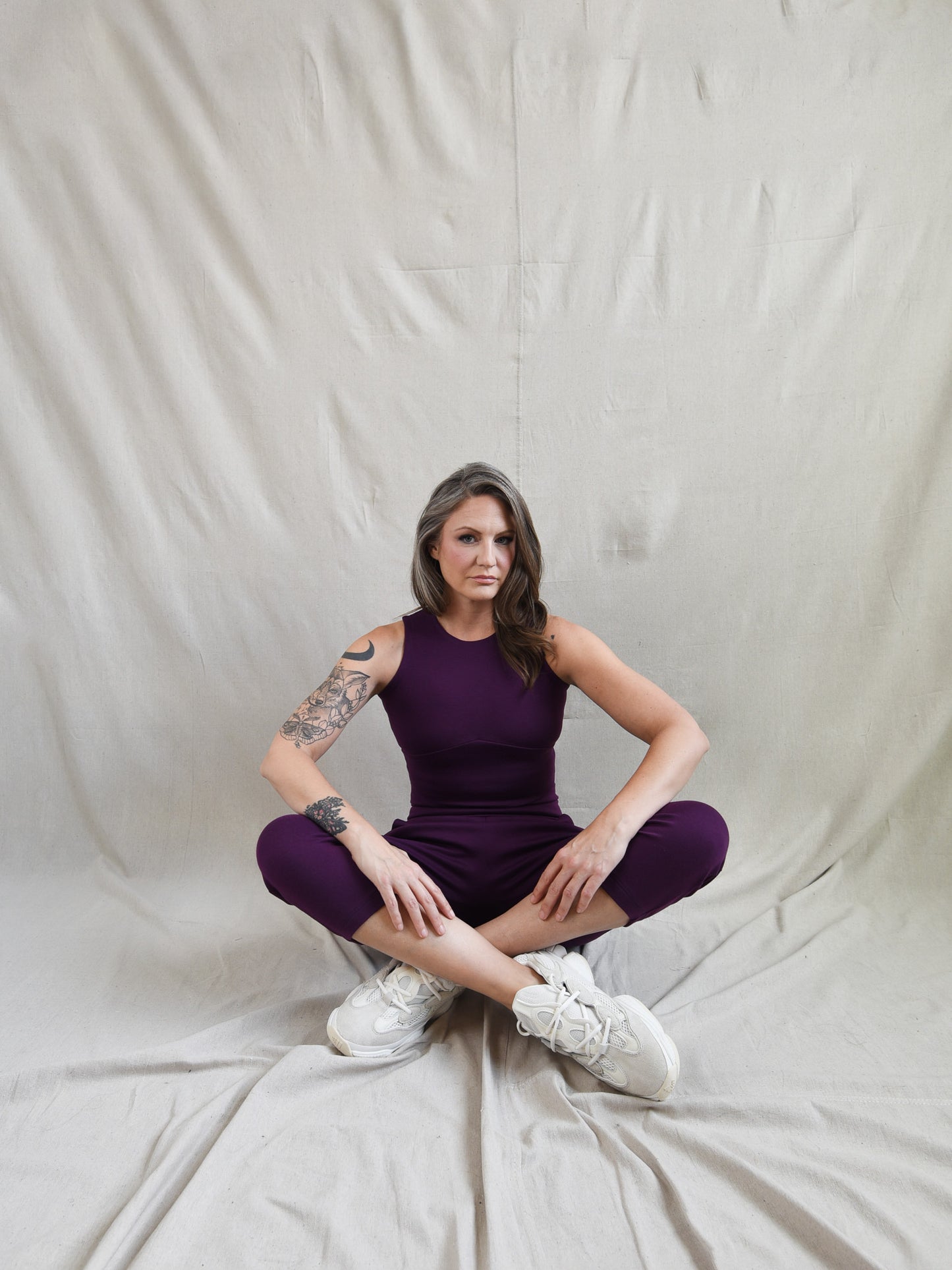 Purple Crop Tank Top