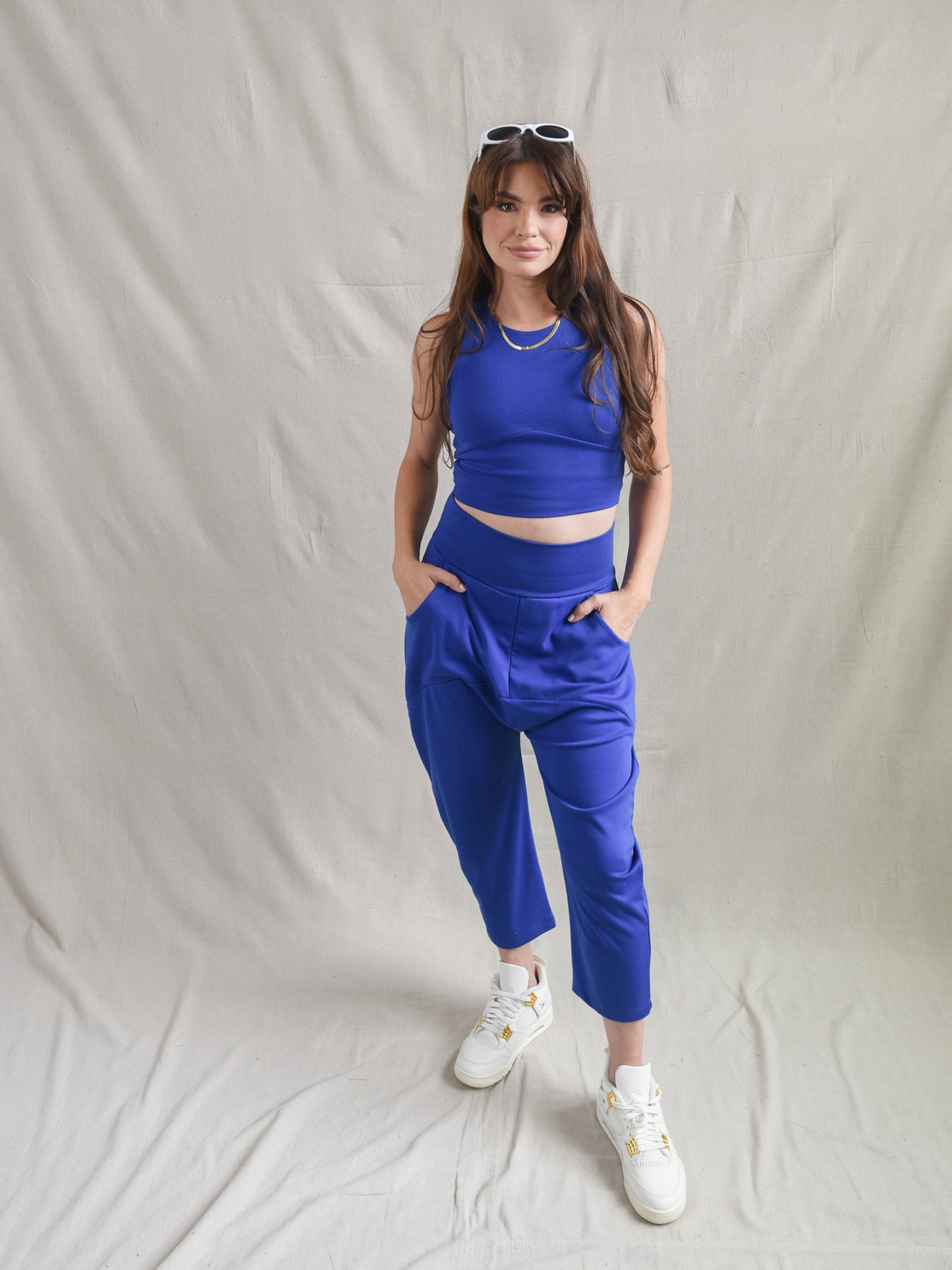 Royal Blue Drop Crotch Pant