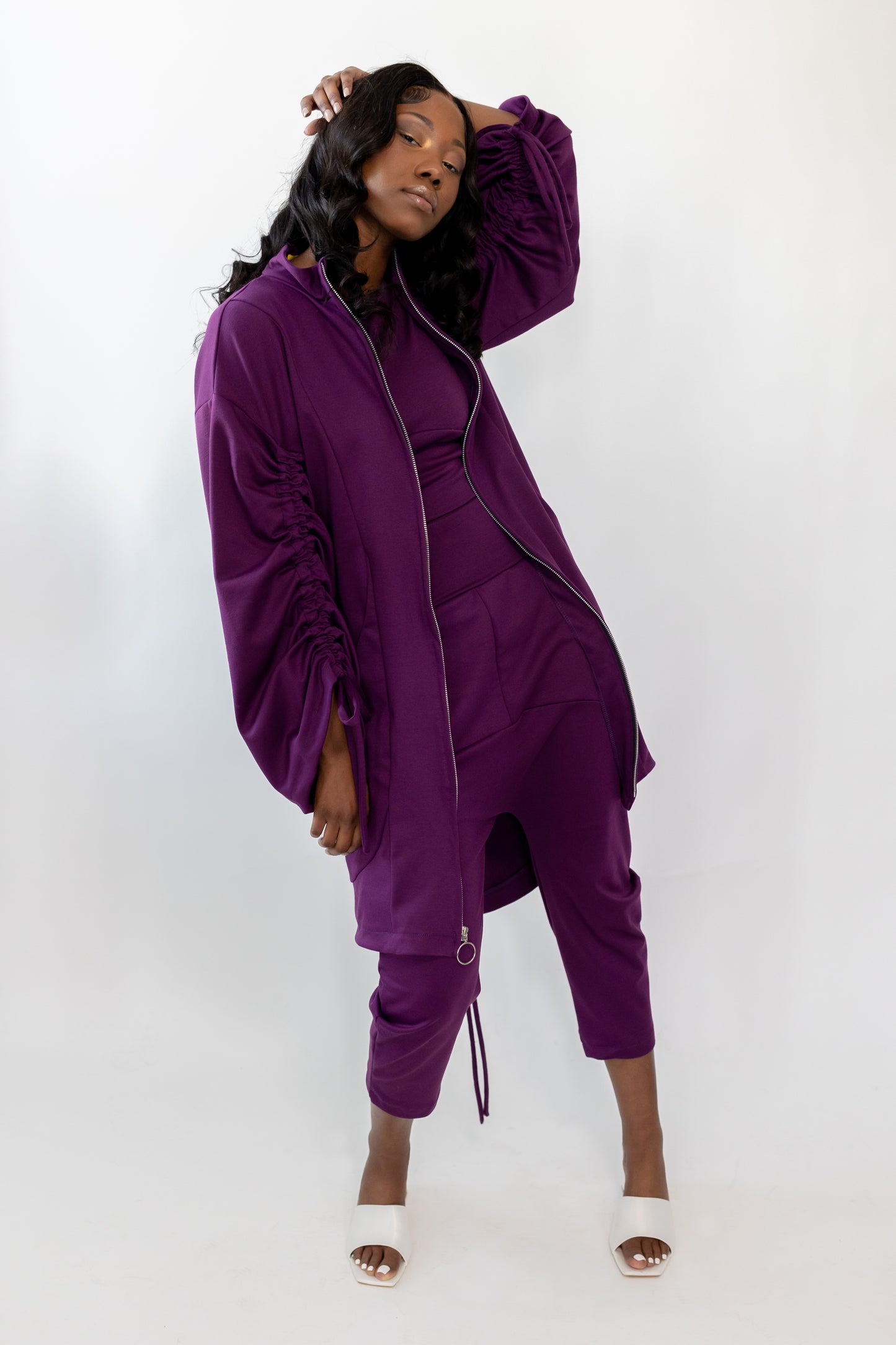 Purple Drop Crotch Pant