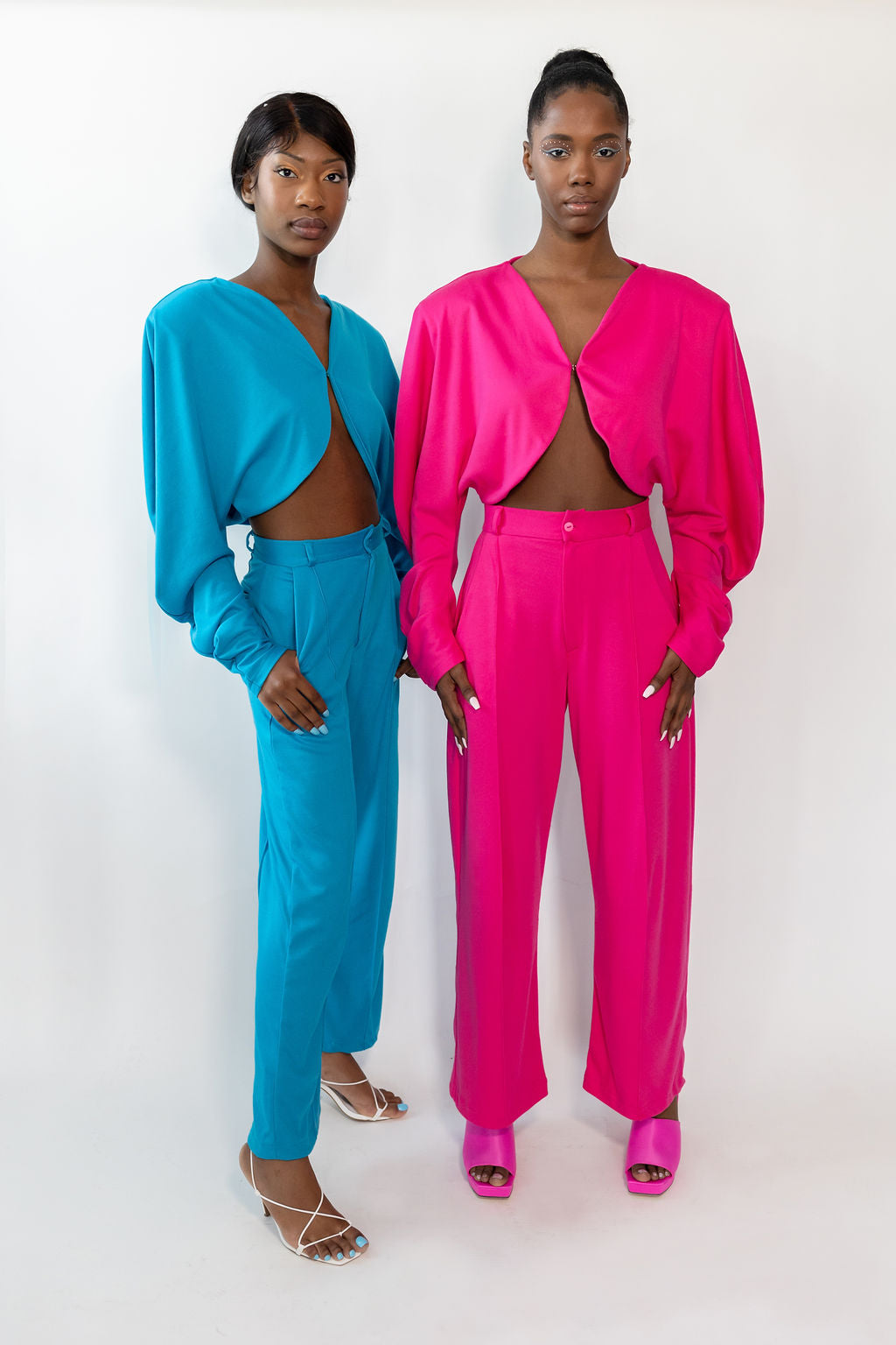 Hot Pink Oversized Suit Blazer