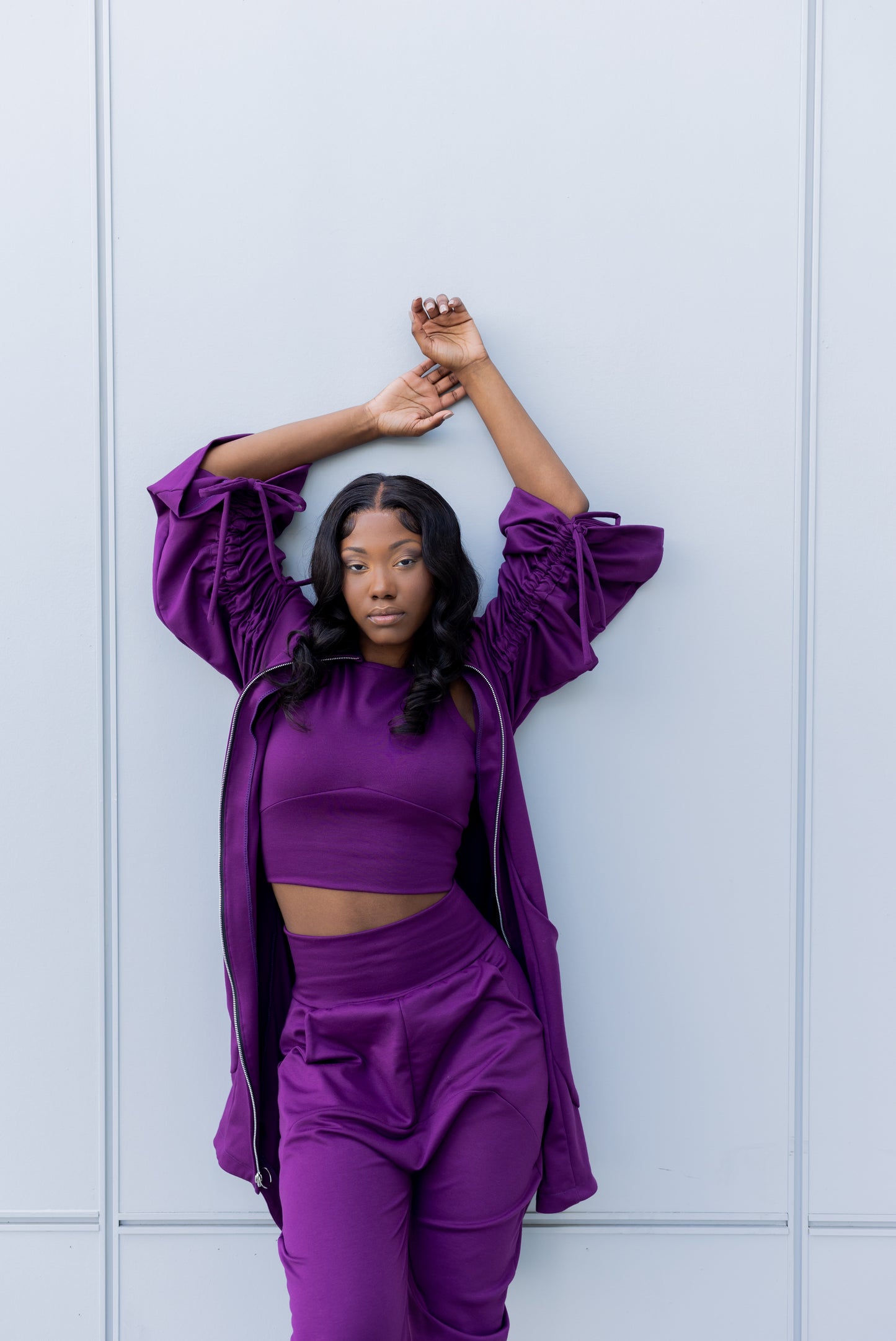 Purple Drop Crotch Pant
