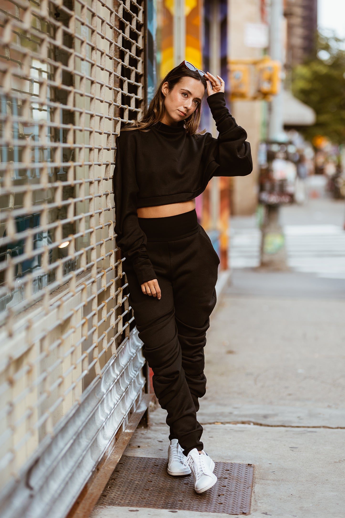 Jade Black Fleece Pant