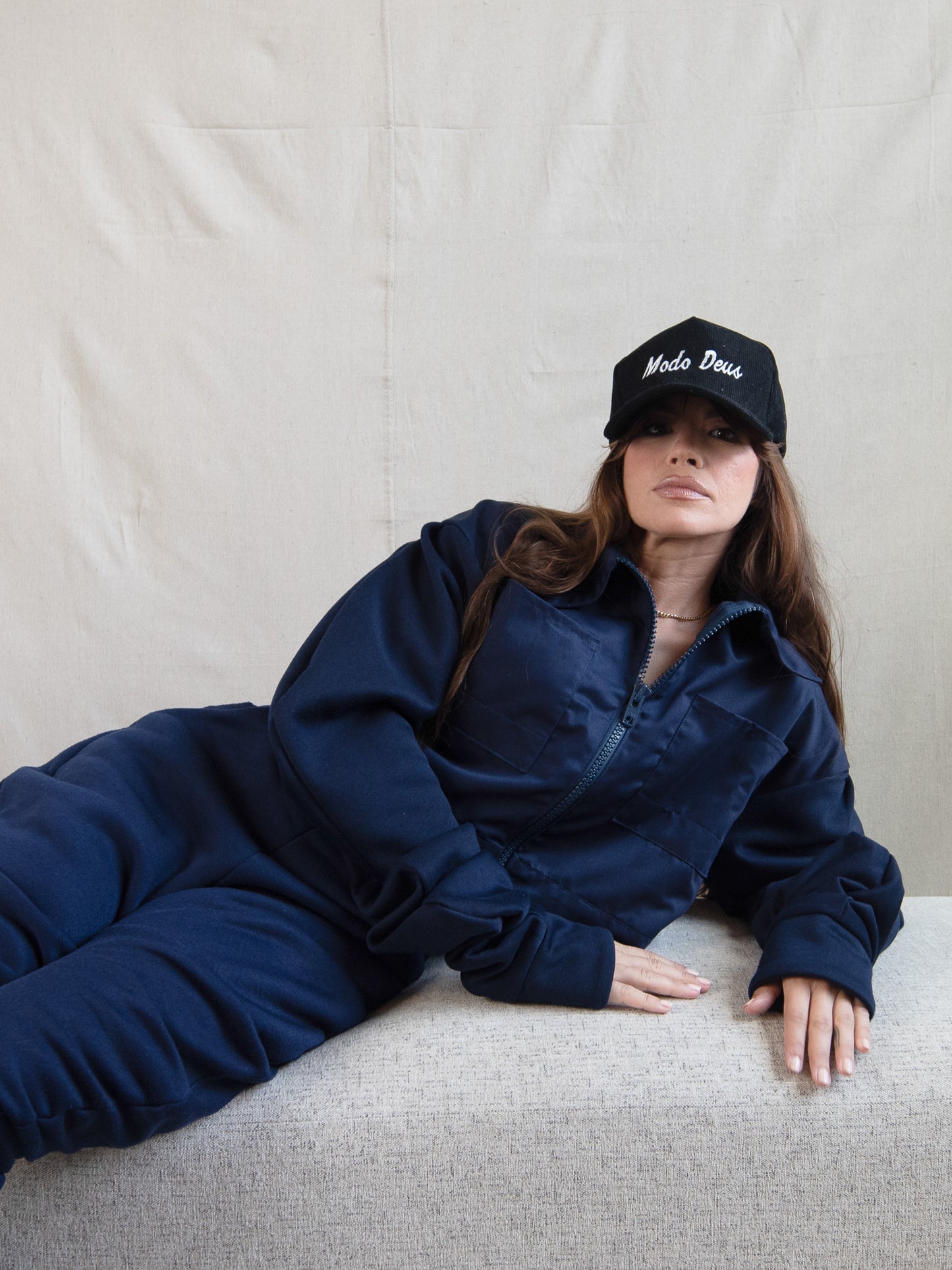 Navy - Soft and Structured Cropped Jacket