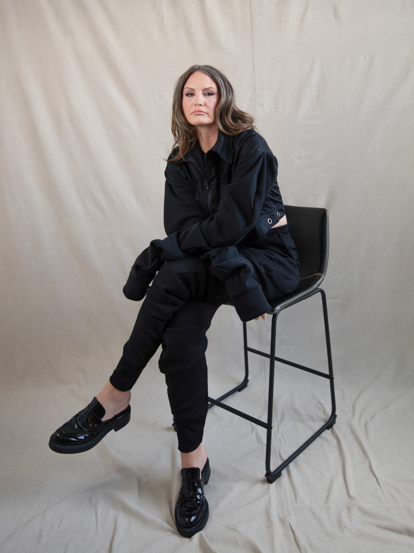 Black - Soft and Structured Cropped Jacket