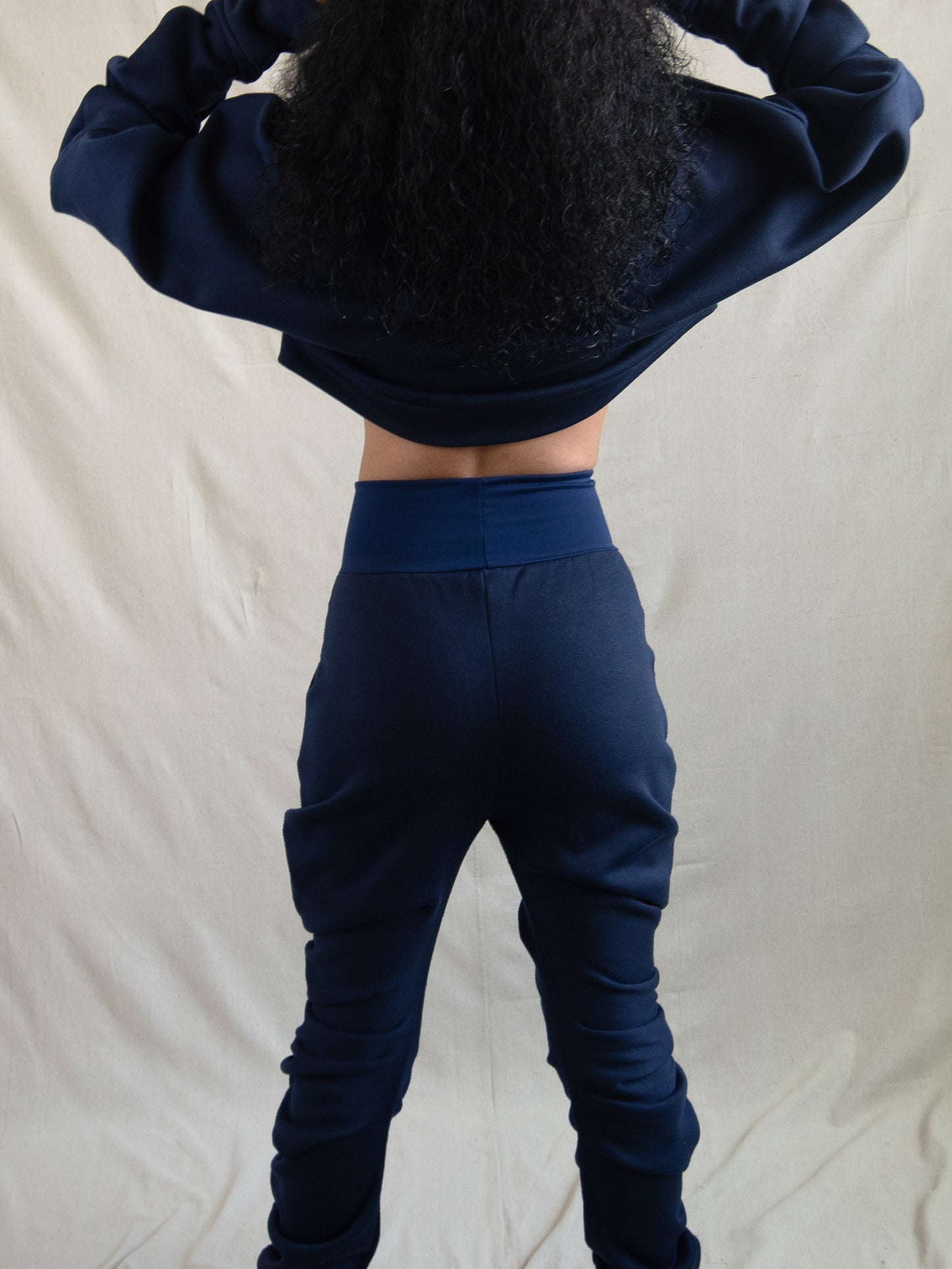 Victorian Navy Blue Fleece Pant