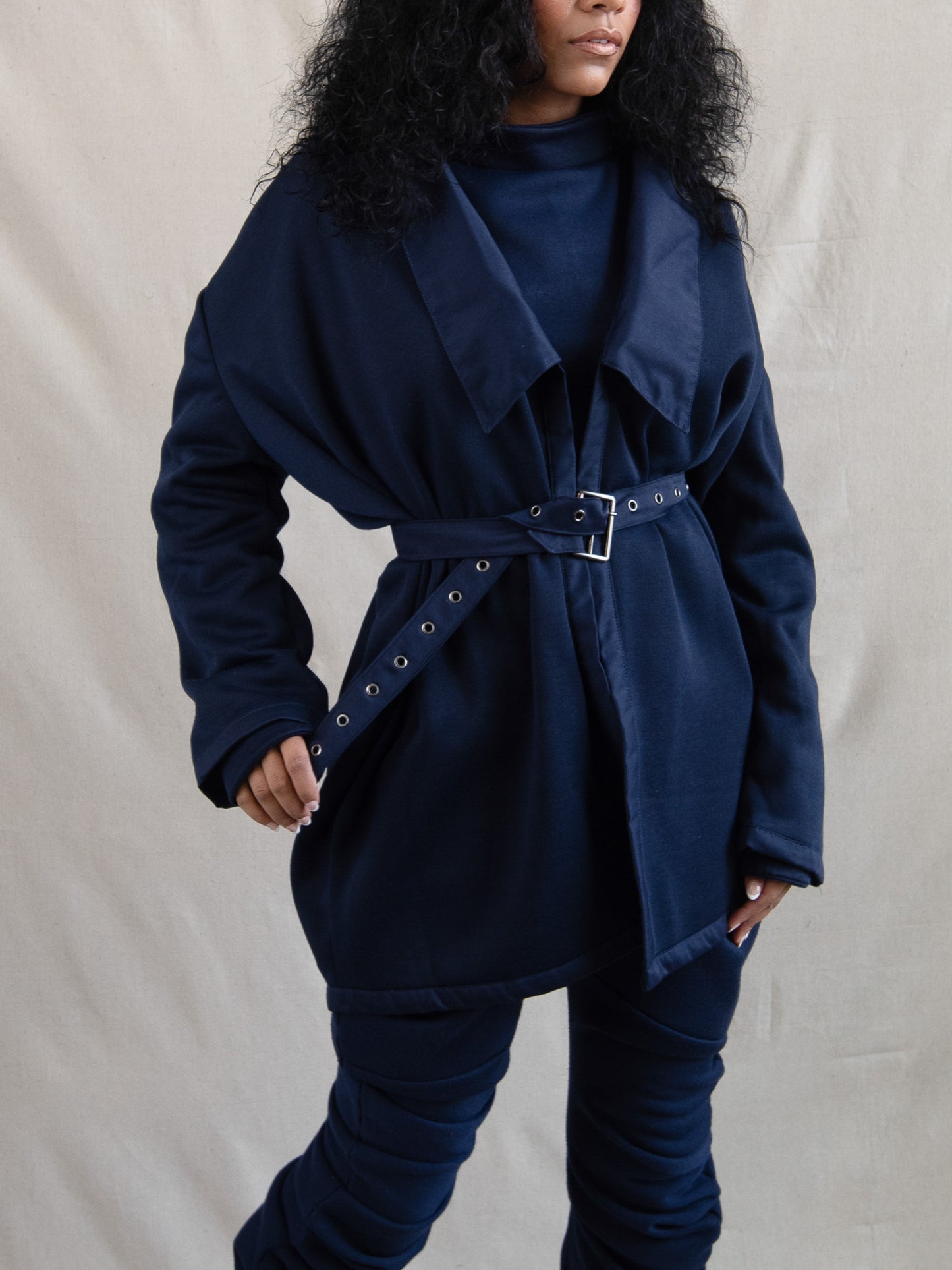 Navy - Soft and Structured Belt Wrap