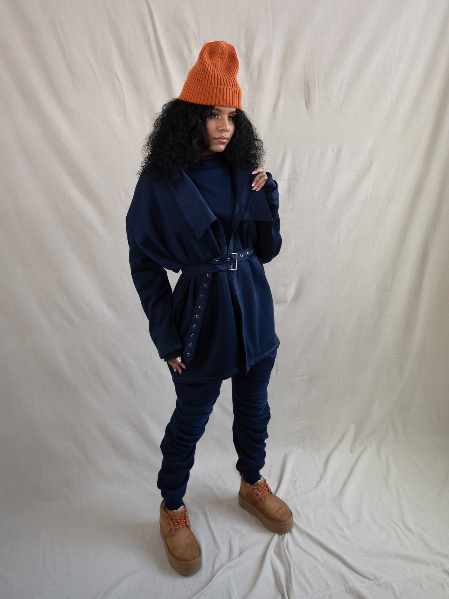 Victorian Navy Blue Fleece Pant