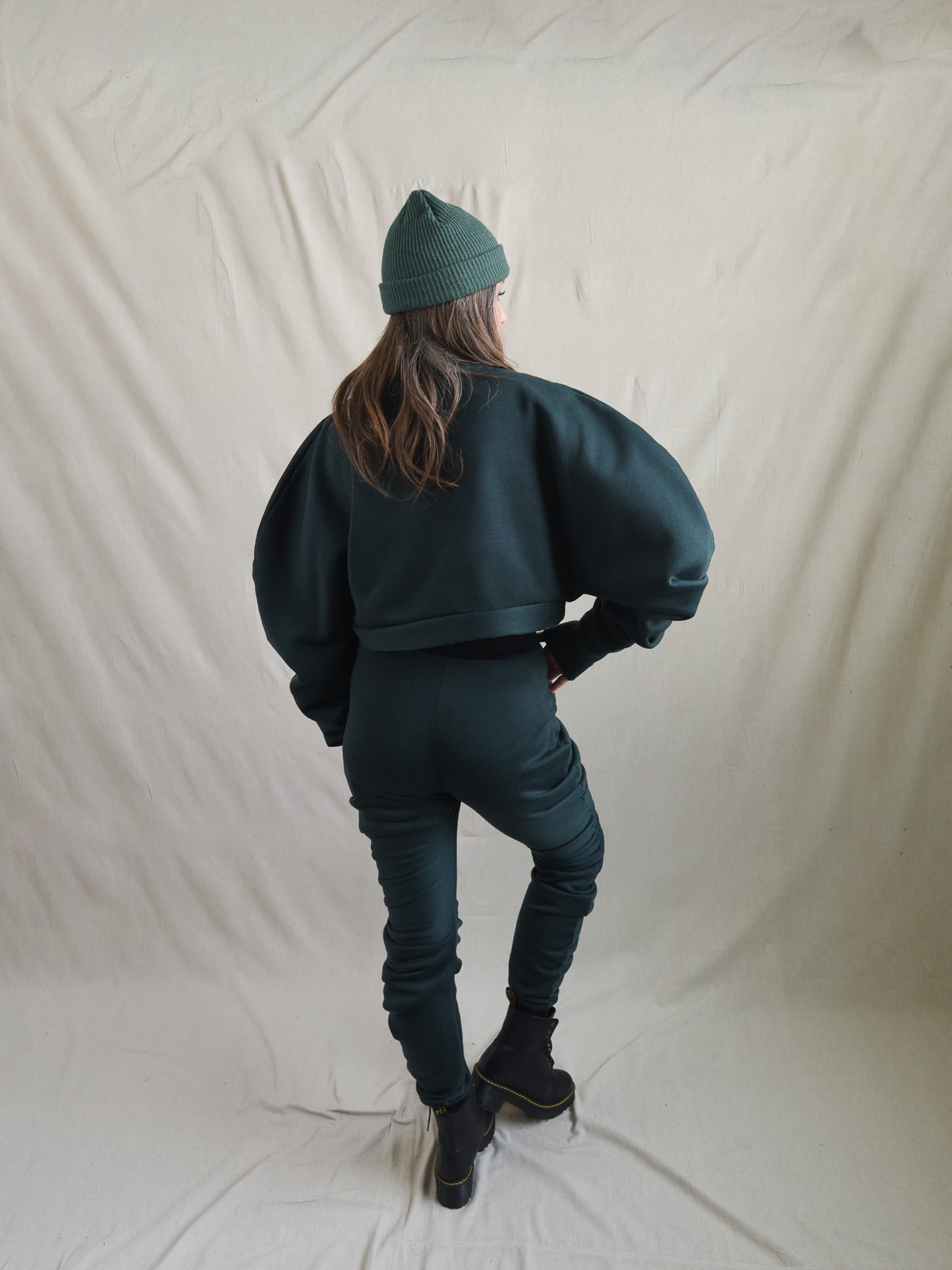 Dark Emerald Green Fleece Pant