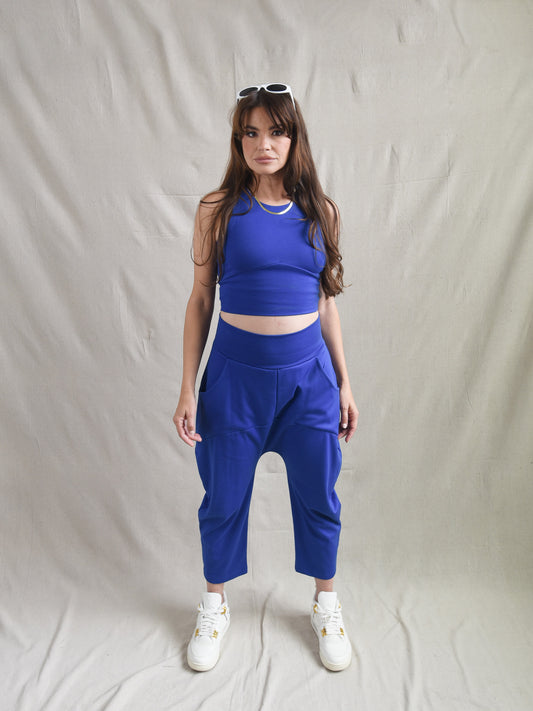 Royal Blue Drop Crotch Pant