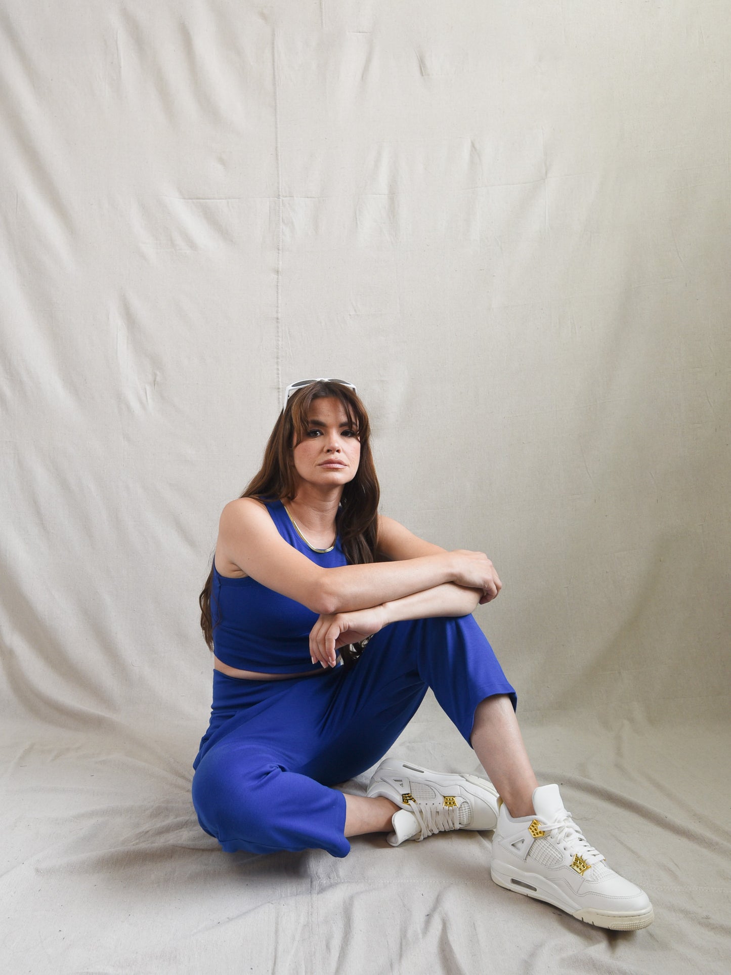 Royal Blue Drop Crotch Pant