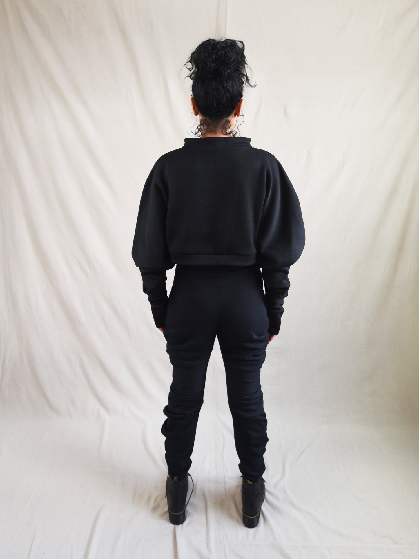 Jade Black Fleece Pant