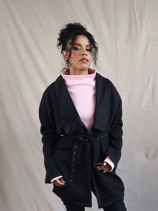 Black - Soft and Structured Belt Wrap