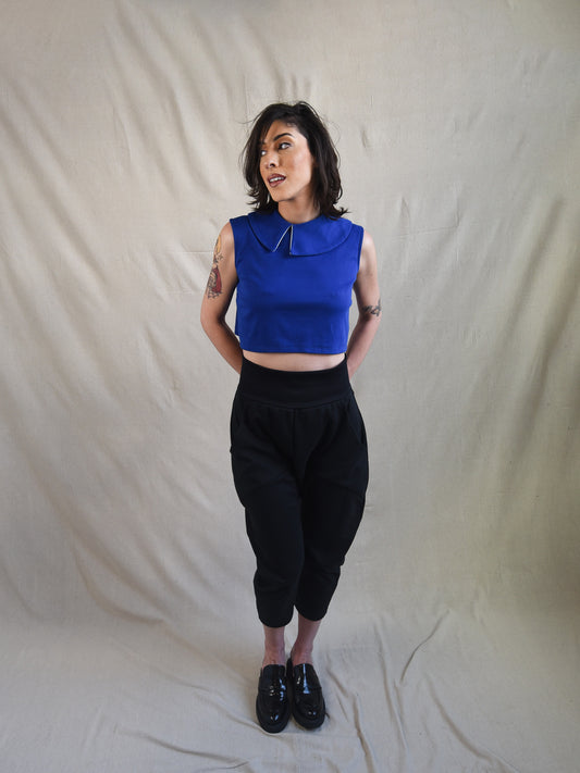 Black Drop Crotch Pant