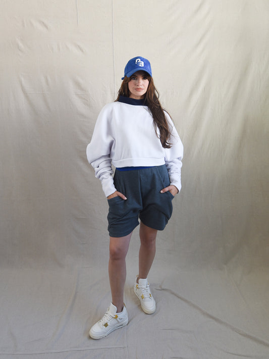 Charcoal Drop Crotch Short