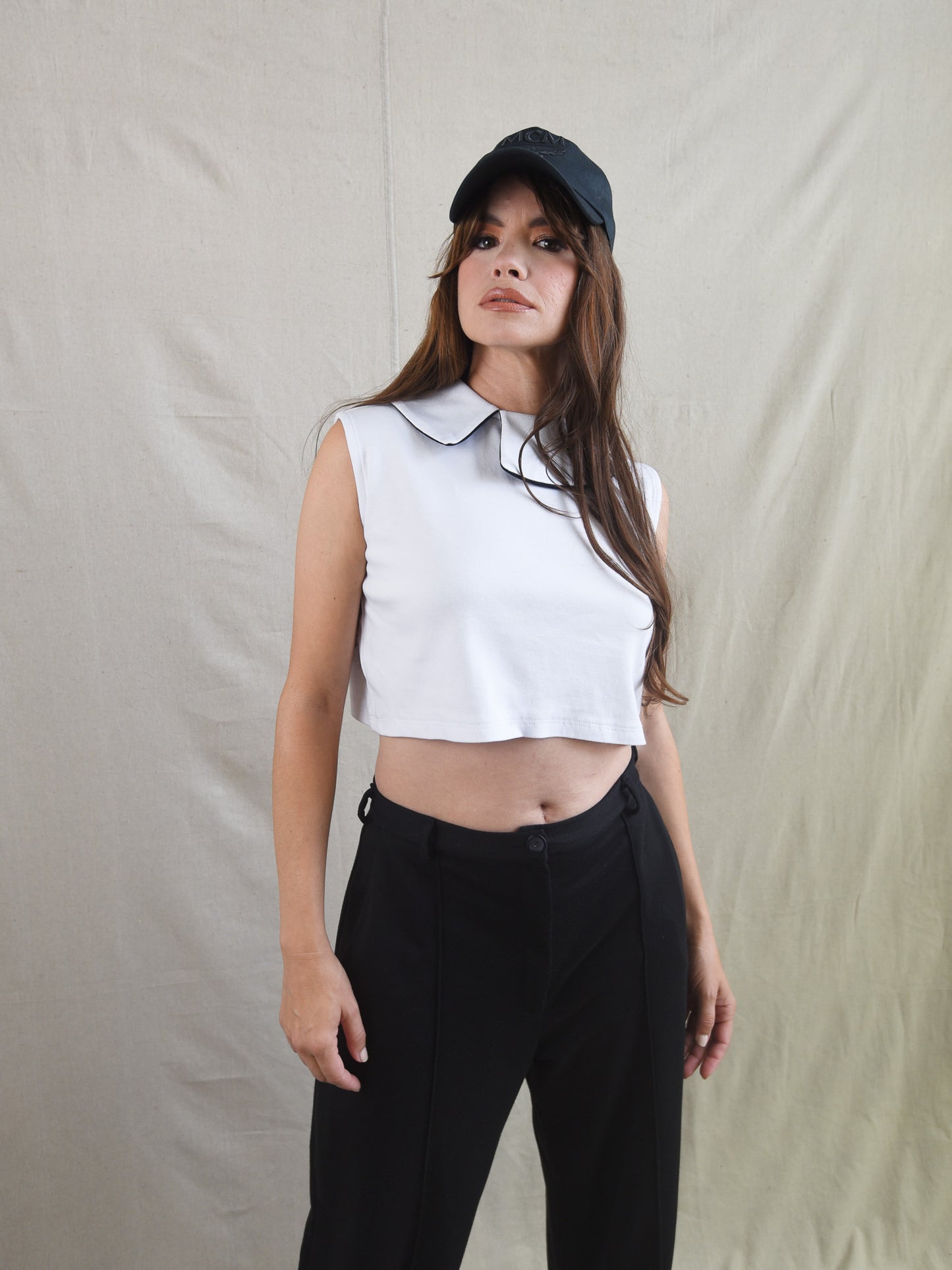 White Peter Pan Collar Blouse