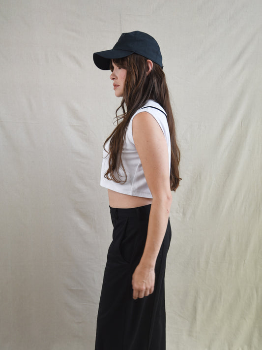 White Peter Pan Collar Blouse